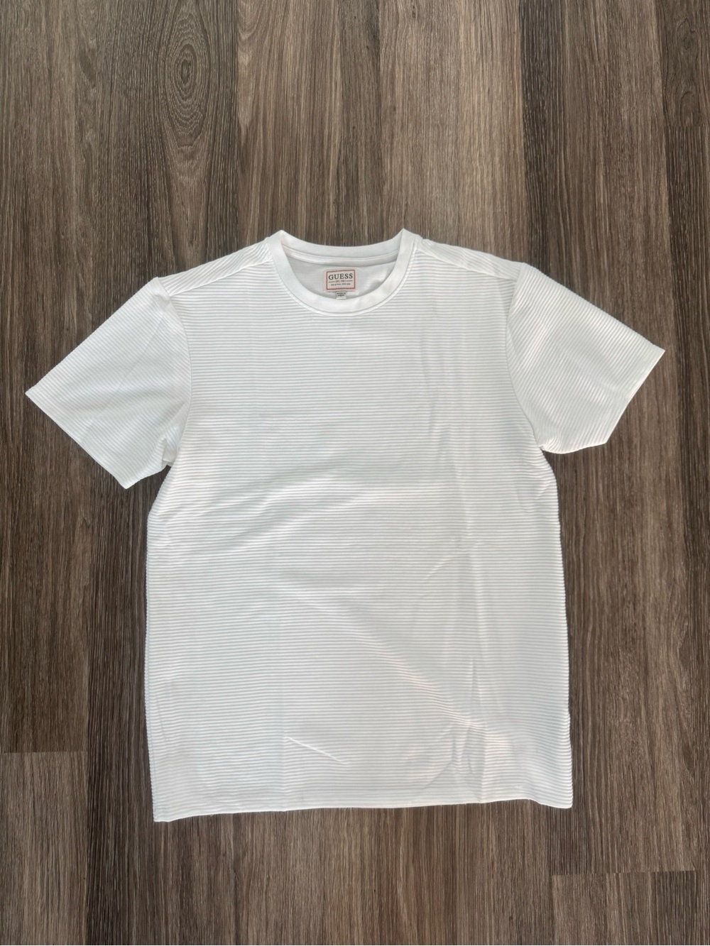 GUESS Men’s White Short-Sleeve Crew Tee